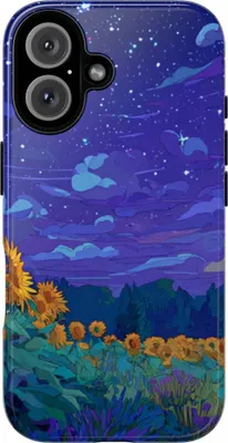 Produktbild von Sternenklare Sonnenblumenwiese – Hülle Kompatibel mit iPhone 16