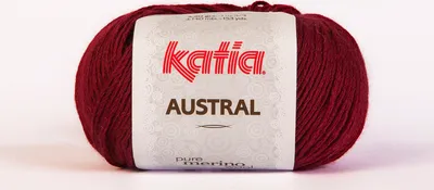 Produktbild von AUSTRAL von Katia - GRANATE CLARO (25) - 50 g / ca. 140 m Wolle