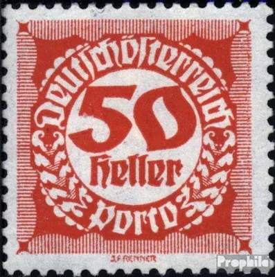 Produktbild von Briefmarken Österreich 1920 Mi P82x postfrisch Portomarken
