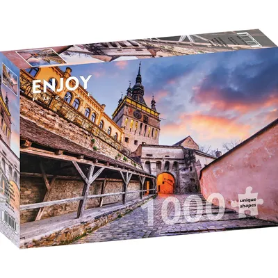 Obrázok produktu pre Puzzle 1000 dielov Enjoy – Hodinová veža v Sighișoare