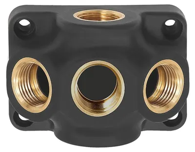 Obrázok produktu pre Koncový rozdeľovač Riegler prípojka G 1/2 3 x G 1/2 - 112615