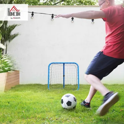 Produktbild von Verstellbare Klappbare Fußball-Rebounder 63 x 63 cm - Ideal für das Training von Fußball, Baseball und Basketball