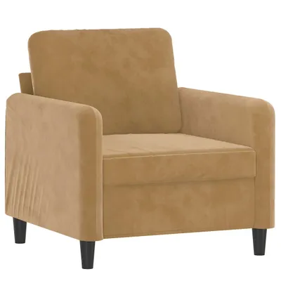 Produktbild von vidaXL Sessel Braun 60 cm Samt