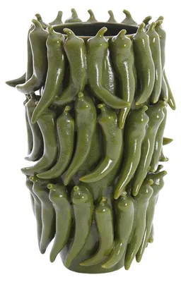 Immagine prodotto di Vaso in Vetroceramica Light & Living PEPPER verde scuro – 26,5x25x39 cm