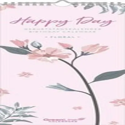 Produktbild von GreenLine Geburtstagskalender Floral - Immerwährend - Wandkalender - 14,85x42