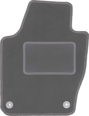 Produktbild von Fahrerfußmatte Velours graphit passend für Skoda Fabia III (2014-, Schrägheck, Kombi) – mit Befestigungen – passgenau