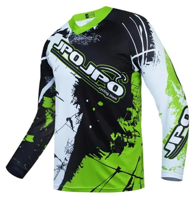 Productafbeelding van Dirt Bike Jersey Ademend - Kids Shirt - Lange Mouw - Motocross - BMX - Offroad - Sneldrogend, Elastisch - Fietsjersey
