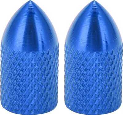 Produktbild von 2pcs Schrader -Ventilkappen Aluminiumlegierung Zyklusstaub Decken Fahrradreifen Capsblue