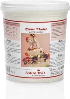 Zdjęcie produktu dla Pasta do modelowania Saracino biała 1 kg