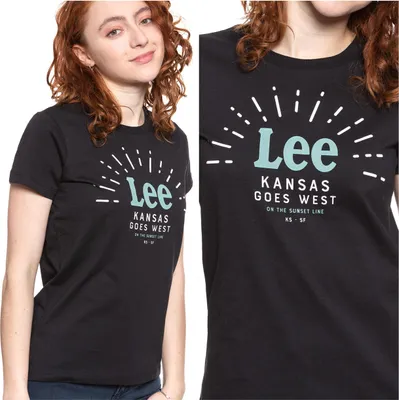 Immagine prodotto di LEE Damen, Maglietta SEASONAL LOGO TEE, S, Schwarz, sport, tshirt, camicia