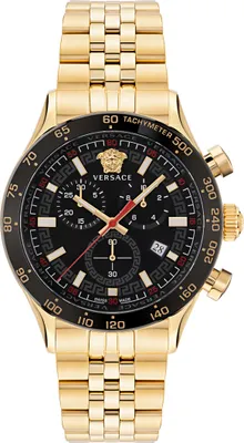 Produktbild von Versace Herren Uhr Armbanduhr Chronograph Edelstahl Hellenyium VE2U00622