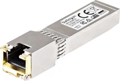 Produktbild von StarTech.com Cisco kompatibles SFP+ Transceiver Modul - 10GBASE-T, Kupfer, 10000 Mbit/s, SFP+, 30 m, IEEE 802.3an, Voll, Halb