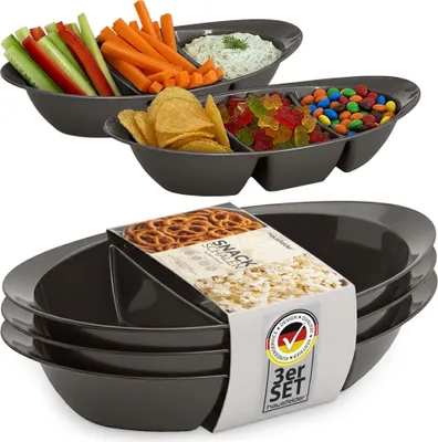 Produktbild von Snackbox 3er Set, Servierplatte für Snacks, Snackteller