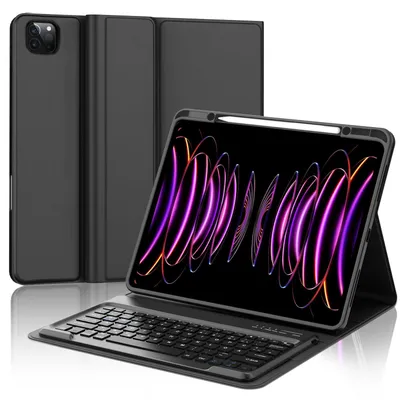Produktbild von Hülle mit für Pro 6 5 4 3 Generation Pro 12 9 Hülle Schwarz Tastatur