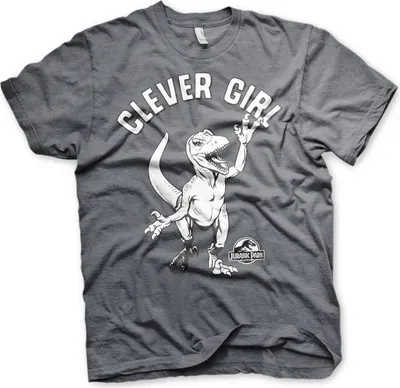 Produktbild von Clever Girl T-Shirt - Small - Dark-Heather