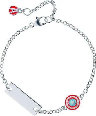 Image de Bracelet enfant Marvel Captain America argent BS00085RL-55.CS