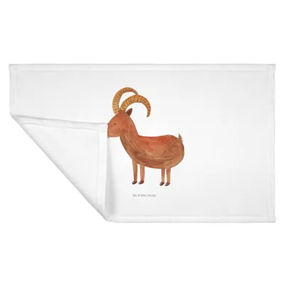 Produktbild von Mr. & Mrs. Panda Handtuch Sternzeichen Steinbock - Weiß - Geschenk, Geburtstag Dezember, Januar, Flauschtuch, Steinböcke, Frotteehandtuch, gesichtshandtuch, Bock, kleines