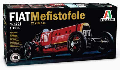 Modellauto Fiat Mefistofele 1:12, 445 mm, Kunststoff-Bausatz