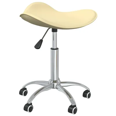 Produktbild von Friseur Rollhocker Creme Kunstleder