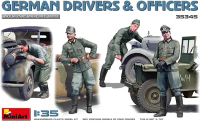 Obrázok produktu pre MiniArt 35345 Nemeckí vodiči a dôstojníci - stavebnica modelu 1:35 v
