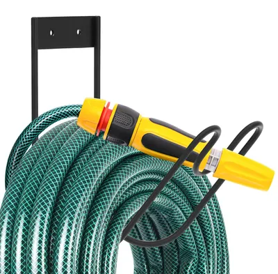 Imagen del producto de Soporte para manguera de jardín de acero inoxidable 304, color , resistente a la intemperie, para uso en exteriores