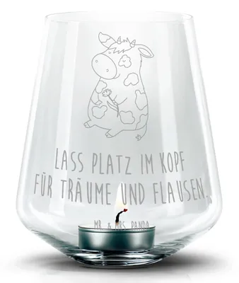 Produktbild von Mr. & Mrs. Panda Laterne Kuh - Transparent - Geschenk, Bauernhof, Kühe, Motivtion, Spruch, Windlicht Glas, Hof, Kerzenglas, Kerzenhalter, Teelichthalter, Milch