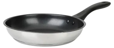 Edelstahlpfanne Ø 20 cm, Antihaftbeschichtung, Induktion geeignet
