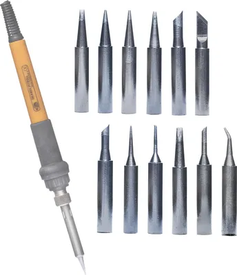 Obrázek produktu pro Rosfix Sada Pájecích Hrotů 900M – 12dílná | Ø 6 mm, Délka 26 mm | Všestranné pro Úzké I Široké Pájecí Plochy | Kompatibilní s, Yihua, WEP
