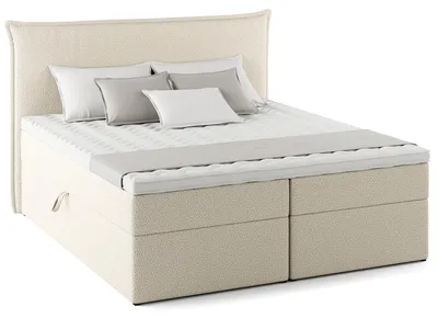 Produktbild von home24 Boxbett mit Stauraum - Bouclé
