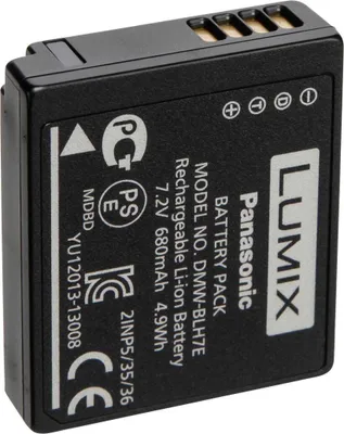 Obrázek produktu pro Panasonic DMW-BLH7E, 680 mAh, 7,2 V, Lithium-ion (Li-ion)