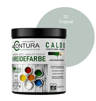 Produktbild von Contura BeGreen 250ml. Kreidefarbe Shabby Chic Möbellack - 32 Tropical