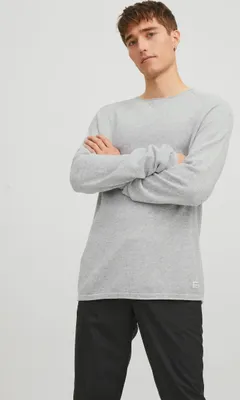 Produktbild von Jack & Jones Hill Pullover Hochwertiger Strukturstrick, Bequeme Raglanärmel, Vielseitig kombinierbares Basic