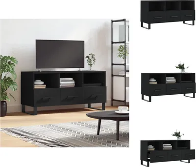 Produktbild von vidaXL TV-Schrank Schwarz 102x36x50 cm Holzwerkstoff -  TV-Möbel
