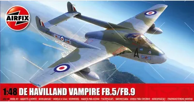 Immagine prodotto di Airfix 1:48 A06108 De Havilland Vampire FB.5/FB.9 - NEU