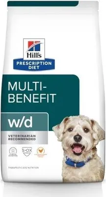 Obrázek produktu pro HILL'S Prescription Diet w/d Digestive Weight Diabetes Management - suché krmivo pro psy - 10 kg
