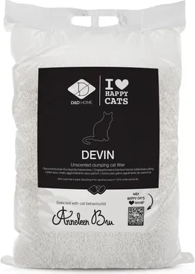 Produktbild von D&D Katzenstreu I Love Happy Cats "Devin" klumpend 12 kg