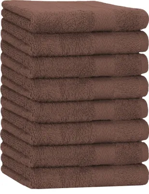 Produktbild von Betz 8 Stück Handtücher 50x100 cm PREMIUM  100% Baumwolle  Farbe: nuss