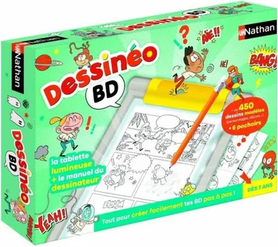 Obrázok produktu pre Dessinéo 31145, Súprava detských šablón na kreslenie, 7 rok / roky, Vyžadované batérie, Plast, Viacfarebný, 100 kusov