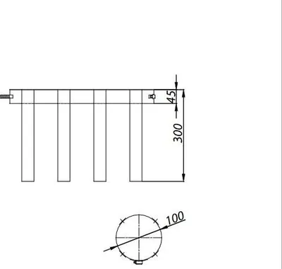 Produktbild von ADAM EW Rohrstabilisator fi 100