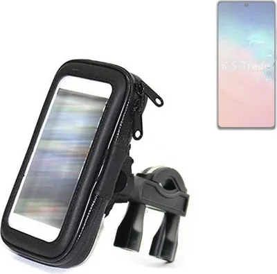 Produktbild von K-S-Trade Fahrrad-Halterung kompatibel mit Samsung Galaxy S10 Lite Handy-Halterung Halter Lenkstange Fahrradhalterung Motorrad Bike Mount