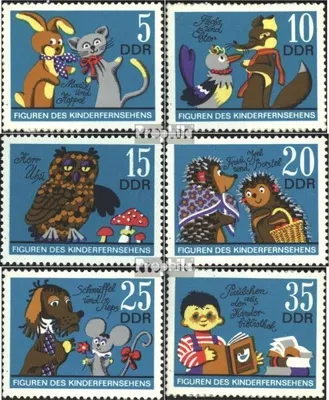 Produktbild von Briefmarken DDR 1972 Mi 1807-1812 (kompl.Ausgabe) gestempelt Figuren des Kinderfernsehens der DDR