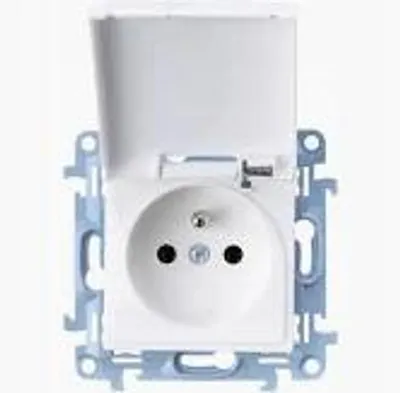Zdjęcie produktu dla Kontakt-Simon CGZ1BU.01/11, Biały, Plastik, IP44, 250 V, 77 mm, 44 mm