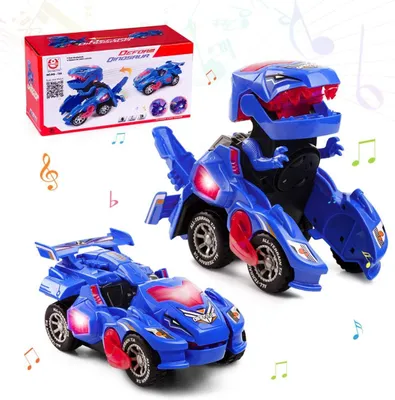 Produktbild von Transformierbares Dinosaurier Spielzeugauto, mit Licht und Sound, 8.26 Zoll, für Kinder 3-7 Jahre