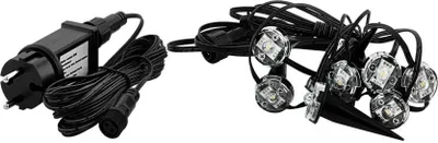 Produktbild von Eglo 98184 9-er Set SPINETOLI LED Außen-Stehleuchte 9x0,4W 10000x30mm Transparent Warmweiss IP65