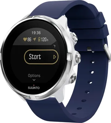 Obrázek produktu pro Suunto 9 Baro, Suunto 9, Suunto 7, Sony Smartwatch 2 Řemínek: silikonový řemínek imoshion se stříbrnou sponou bez instalační pomůcky