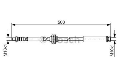 Produktbild von BOSCH 1 987 481 452 Bremsschlauch Hinten für FORD KUGA I Kuga Mk1 (C394)