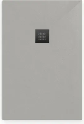 Produktbild von SAT ALEK Rechteckige Duschwanne Gussmarmor 120x90 cm, grau