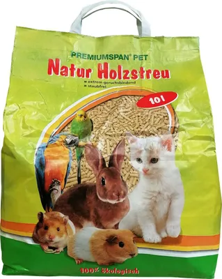 Produktbild von Natur Premiumspan Holzstreu Katzenstreu Kleintierstreu Inhalt: 10 L
