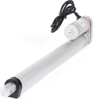 Obrázok produktu pre Lineárny pohon – DC 12 V lineárny motor – 900 N ťahová sila – zdvih 30 cm – pre elektrický otvárač dverí – strieborný