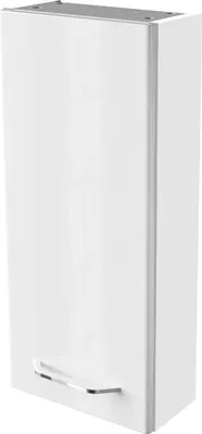 Produktbild von FACKELMANN Hängeschrank MILANO / Badschrank mit Soft-Close-System / Maße (B x H x T): ca. 30 x 68 x 15 cm / Schrank fürs Bad mit 1 Tür / Türanschlag frei wählbar / Korpus: Weiß / Front: Weiß
